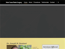 Tablet Screenshot of damianiplasticsurgery.com